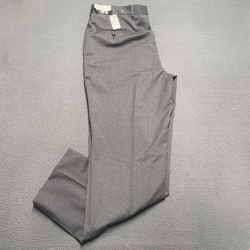 Jos A Bank Executive Pants Mens 38‎ Wool Gray Gabardine Dress Trousers New Tag